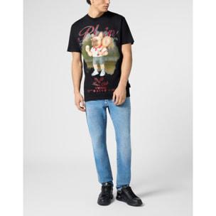 PHILIPP PLEIN Round Neck T-Shirt Bulldog Tennis Club
