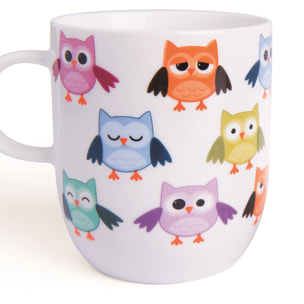Set de 6 Mugs Excelsa – Gufo, New Bone China Multicolore