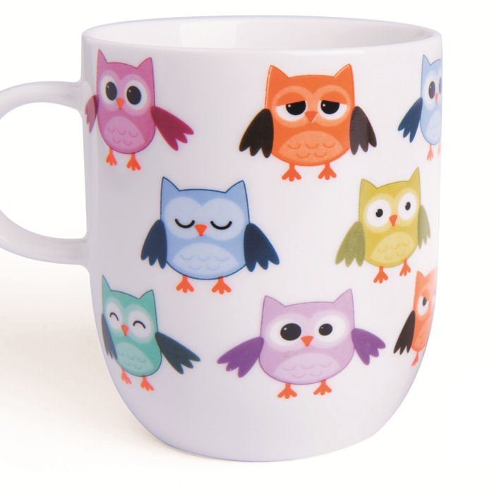 Set de 6 Mugs Excelsa – Gufo, New Bone China Multicolore