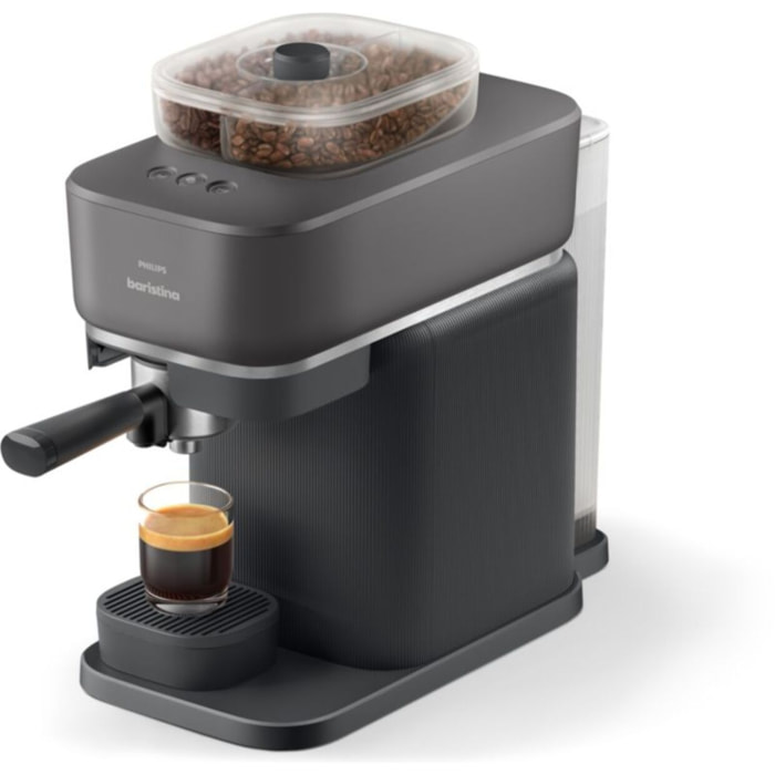 Machine à expresso PHILIPS Baristina BAR320/60 cafetière à grain bac double compartiment Noire
