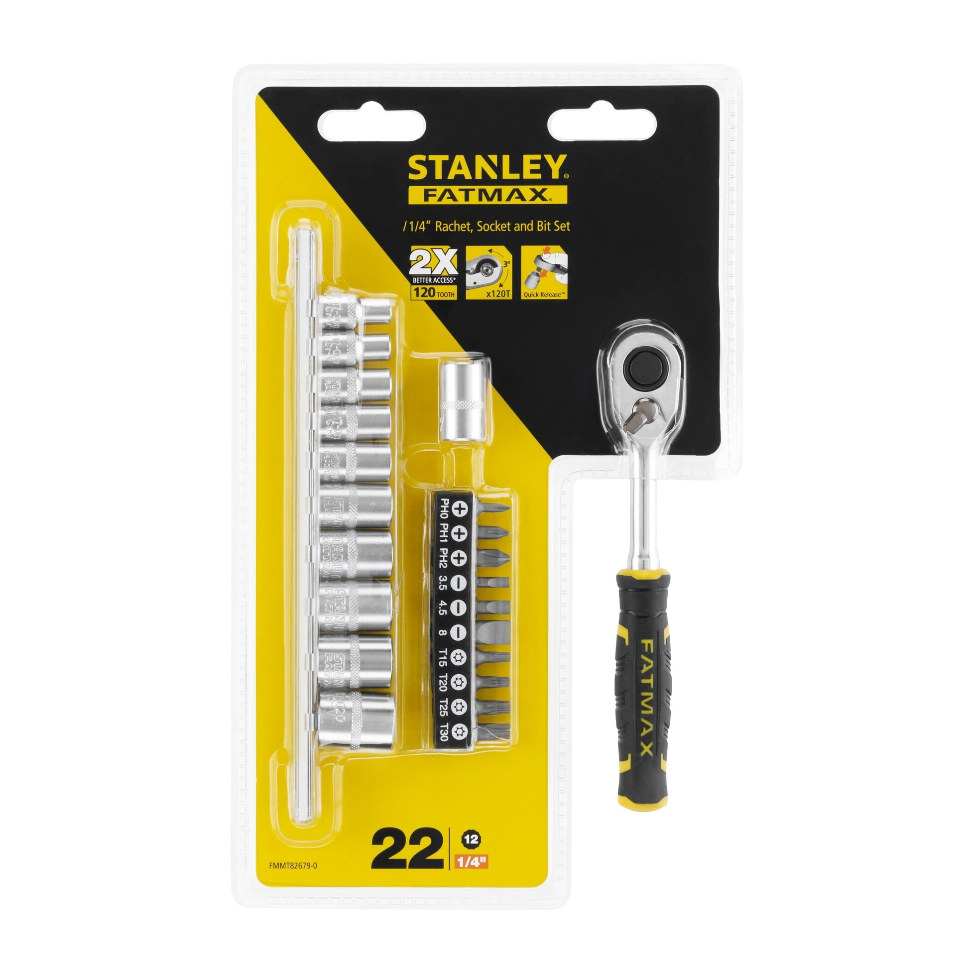 Jeu De Cliquet Et Douilles 1/4" - STANLEY FATMAX FMMT82679-0