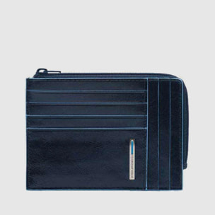 Piquadro Porte-monnaie zippé avec porte-cartes de crédit