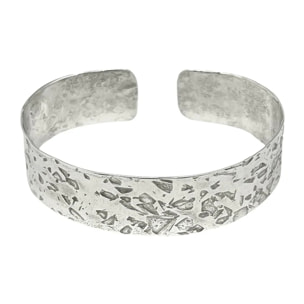 Pulsera brazalete Alunizaje Pícolo en latón plata 10µ