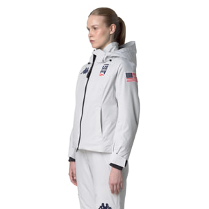 Kappa - Chaquetas Mujer Gris - 8Cento 810 Us