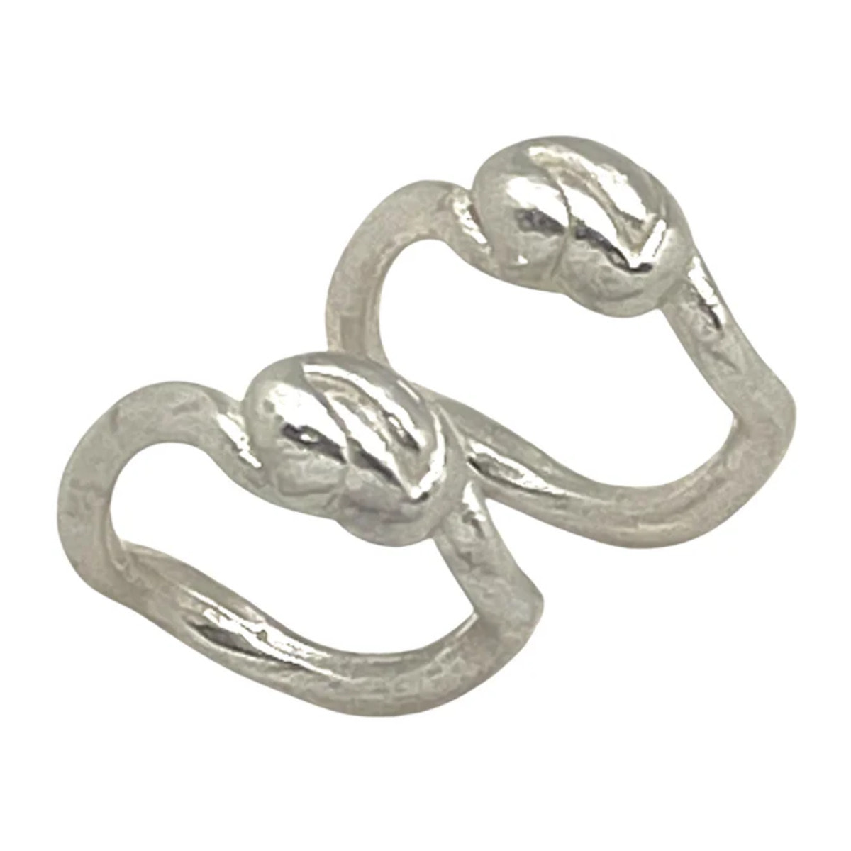 Pareja de anillos Vida en plata chapado 10µ