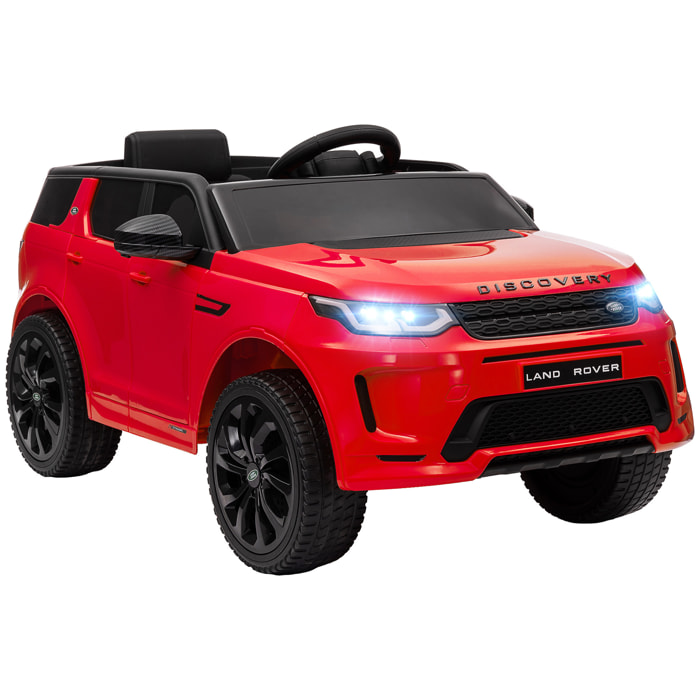 Voiture électrique enfant licence officielle Land Rover Discovery Sport - 12V, 5Km/h max. - nombreux effets - télécommande - rouge