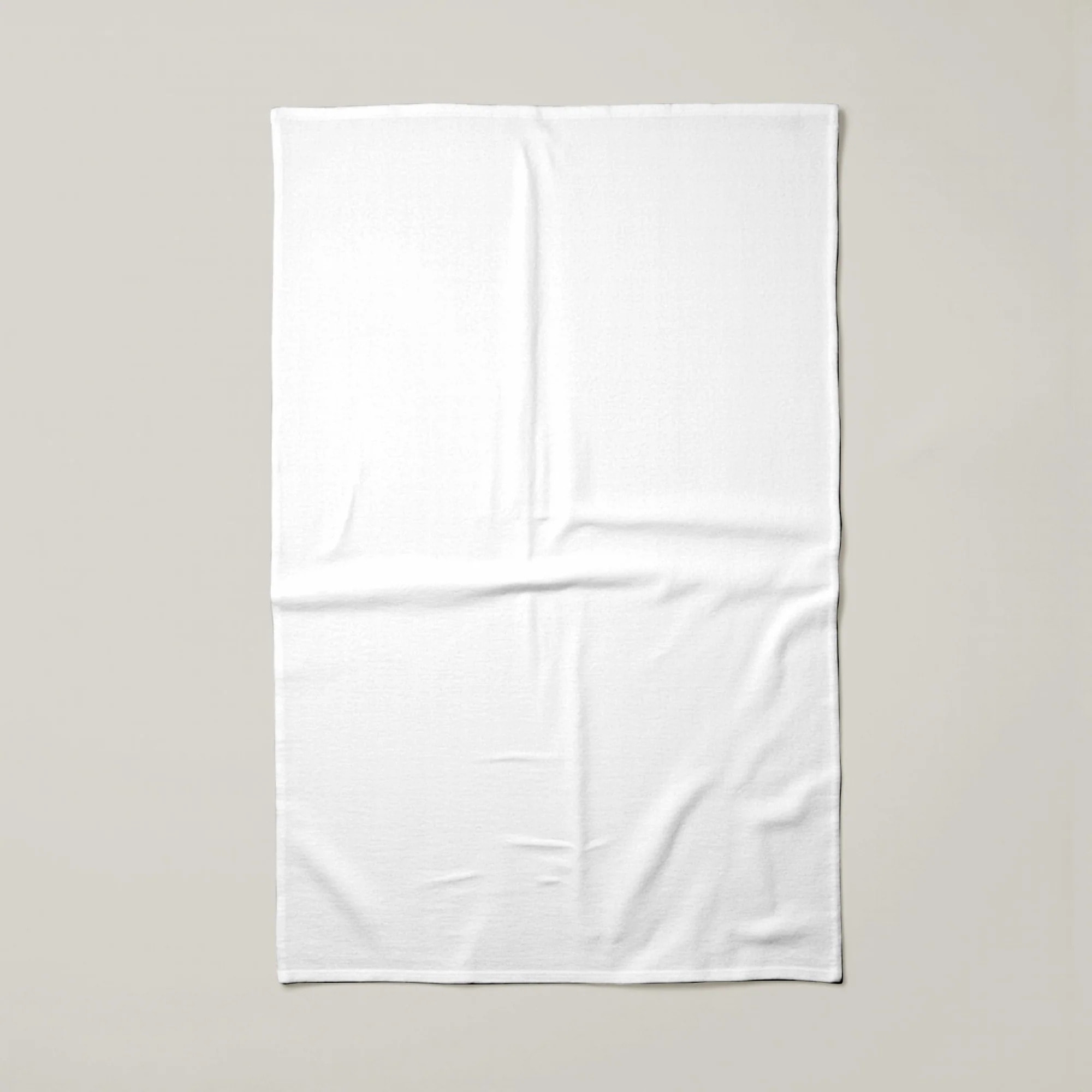 Lot de 2 torchons de cuisine 100% coton Uni Blanc 103