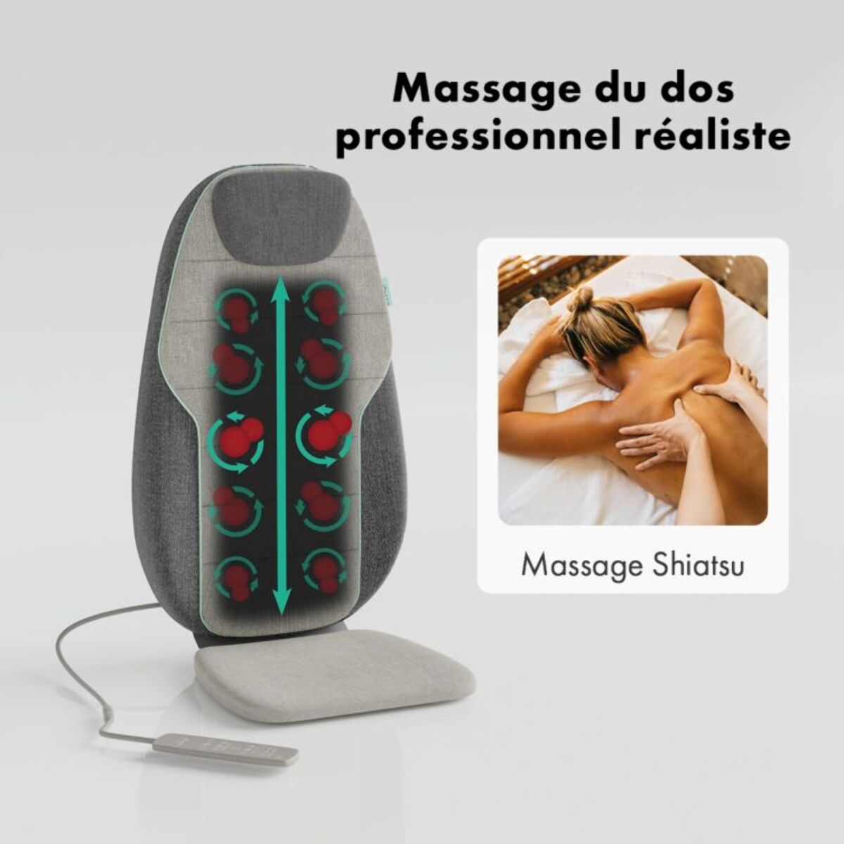 Siège ZEN de massage Atlas Shiatsu & aromathérapie