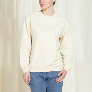 FELPA GIROCOLLO REPLICA OVERSIZE FIT IN PURO COTONE