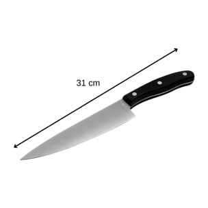 Ensemble de 4 couteaux de cuisine 20, 22, 26 et 31 cm Nirosta Fit