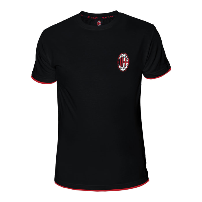 T-Shirt Manica Corta Uomo MILAN Cotone Prod. Ufficiale