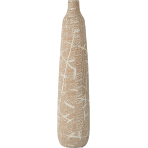 J-Line Vase Dune Fin Gres Beige/Blanc Large