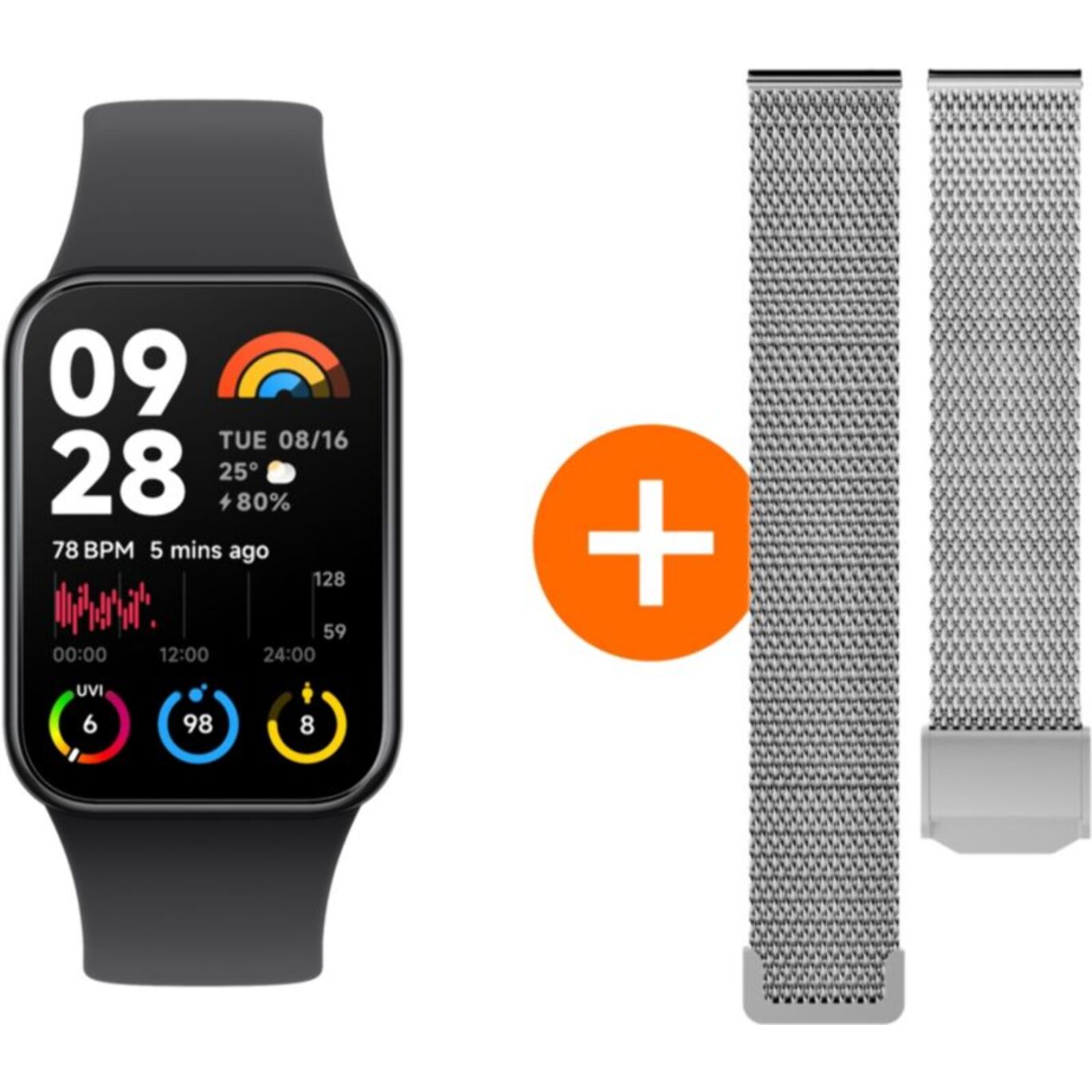 Montre connectée XIAOMI Pack Mi Band 8 Pro + bracelet