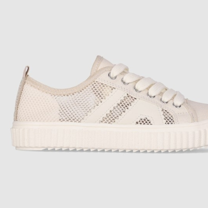 Deportivos de Tejido - Beig - Tacón: Bajo