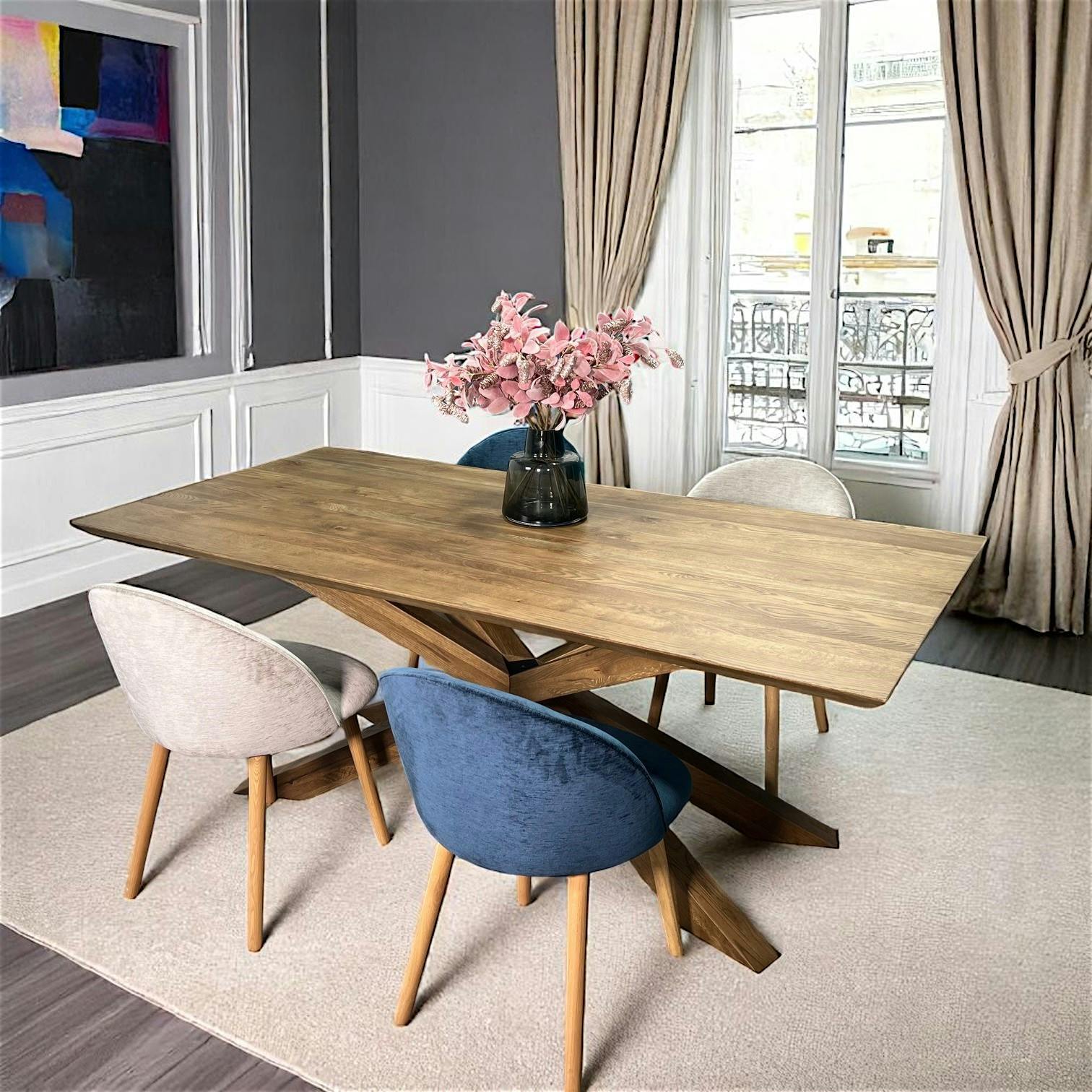 Table mikado en chêne 200 cm MANHATTAN
