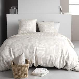 Parure housse de couette 3pcs 100% coton 57 fils fado