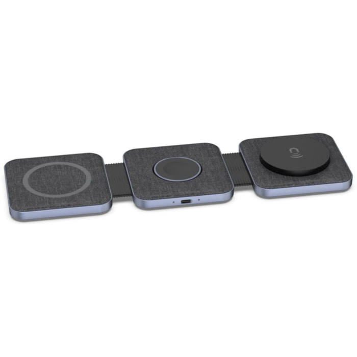 Chargeur ADEQWAT sans fil MagSafe 3 en 1 plat pliable 15W