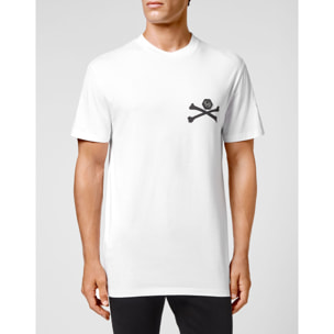 PHILIPP PLEIN Camiseta de cuello redondo y manga corta SKELETON