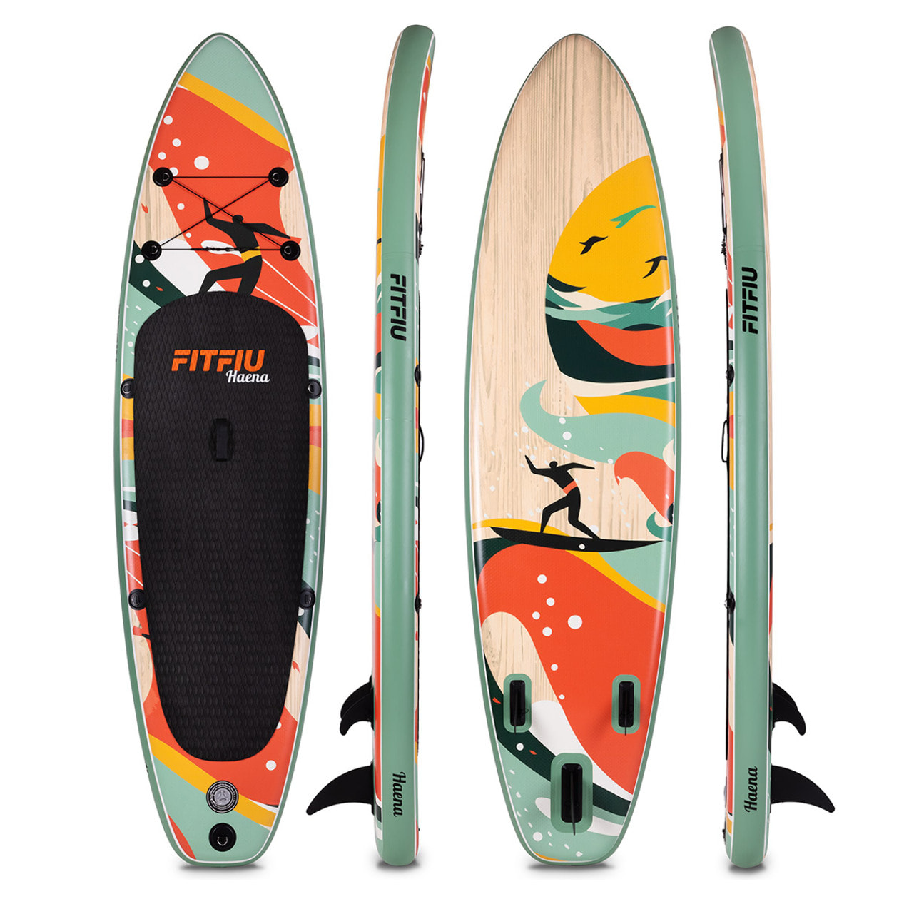 Tabla paddle surf hinchable HAENA FITFIU con diseño retro