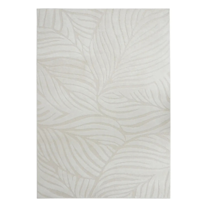Tapis effet laine Anoai blanc 200x150cm