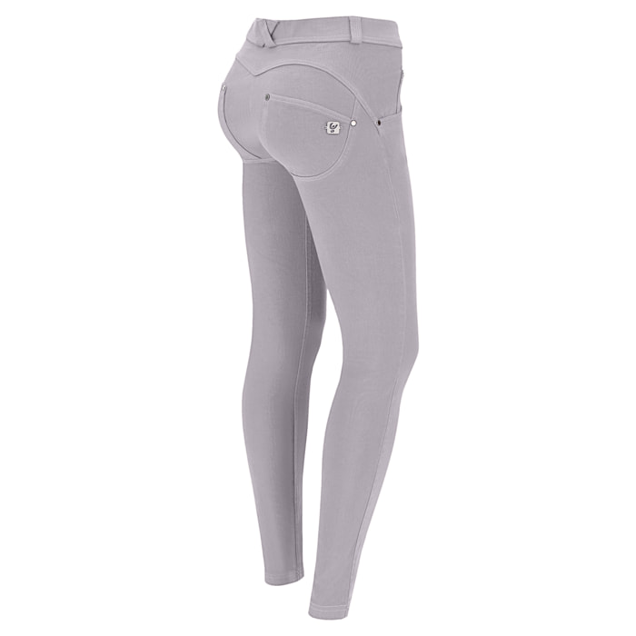 Pantaloni push up WR.UP® vita alta superskinny tessuto navetta