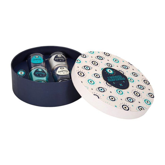 Coffret de 4 Bougies Parfumées - HOME DECO FACTORY - Louxor - Multicolore