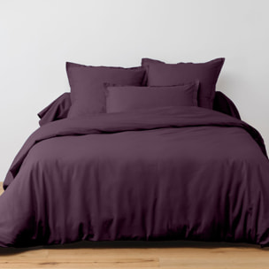 Drap Plat 100% Coton 240x300cm Prune