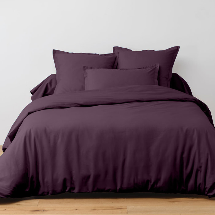 Drap Plat 100% Coton 240x300cm Prune