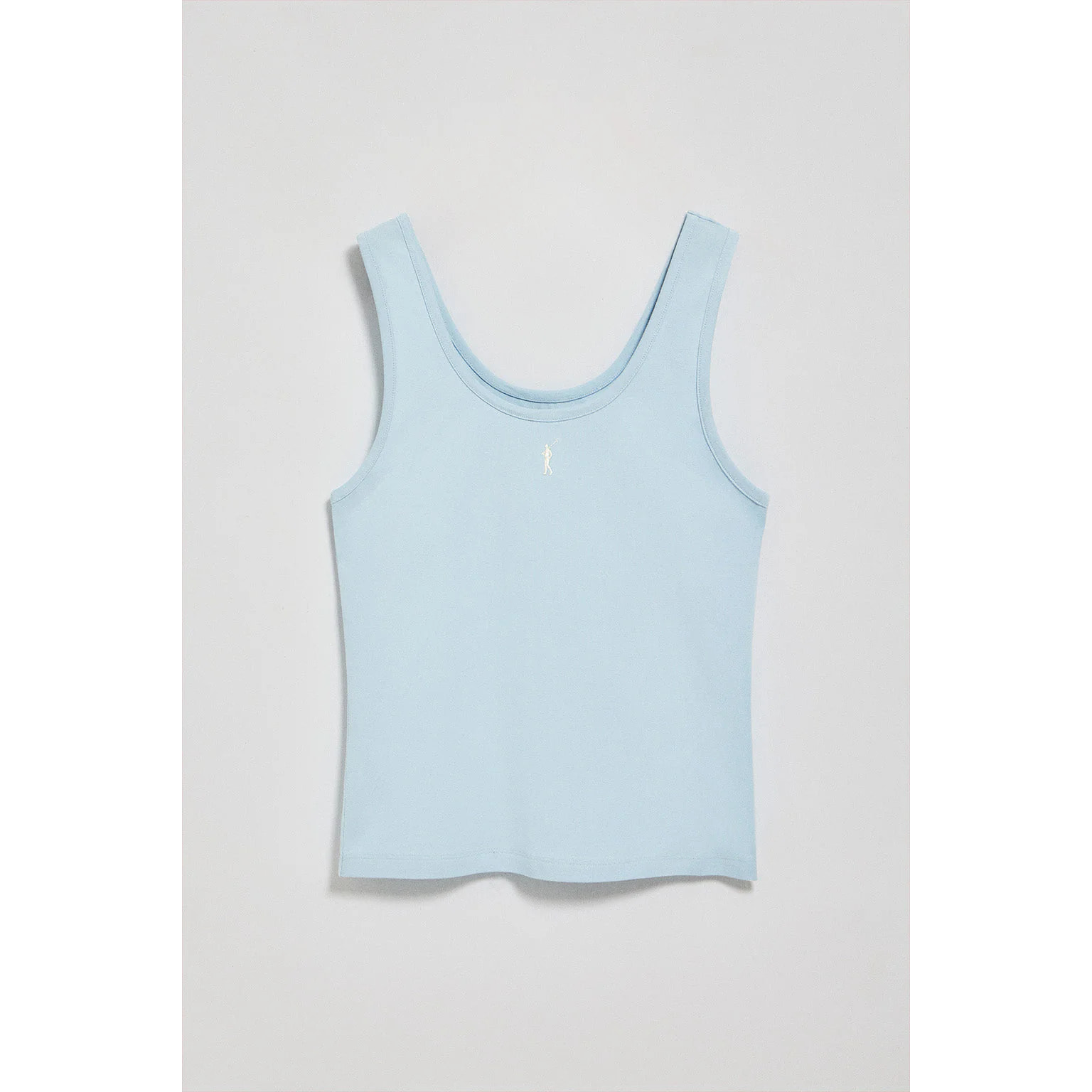 Canotta blu chiaro con ricamo Rigby Go