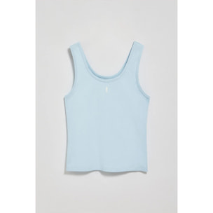 Canotta blu chiaro con ricamo Rigby Go