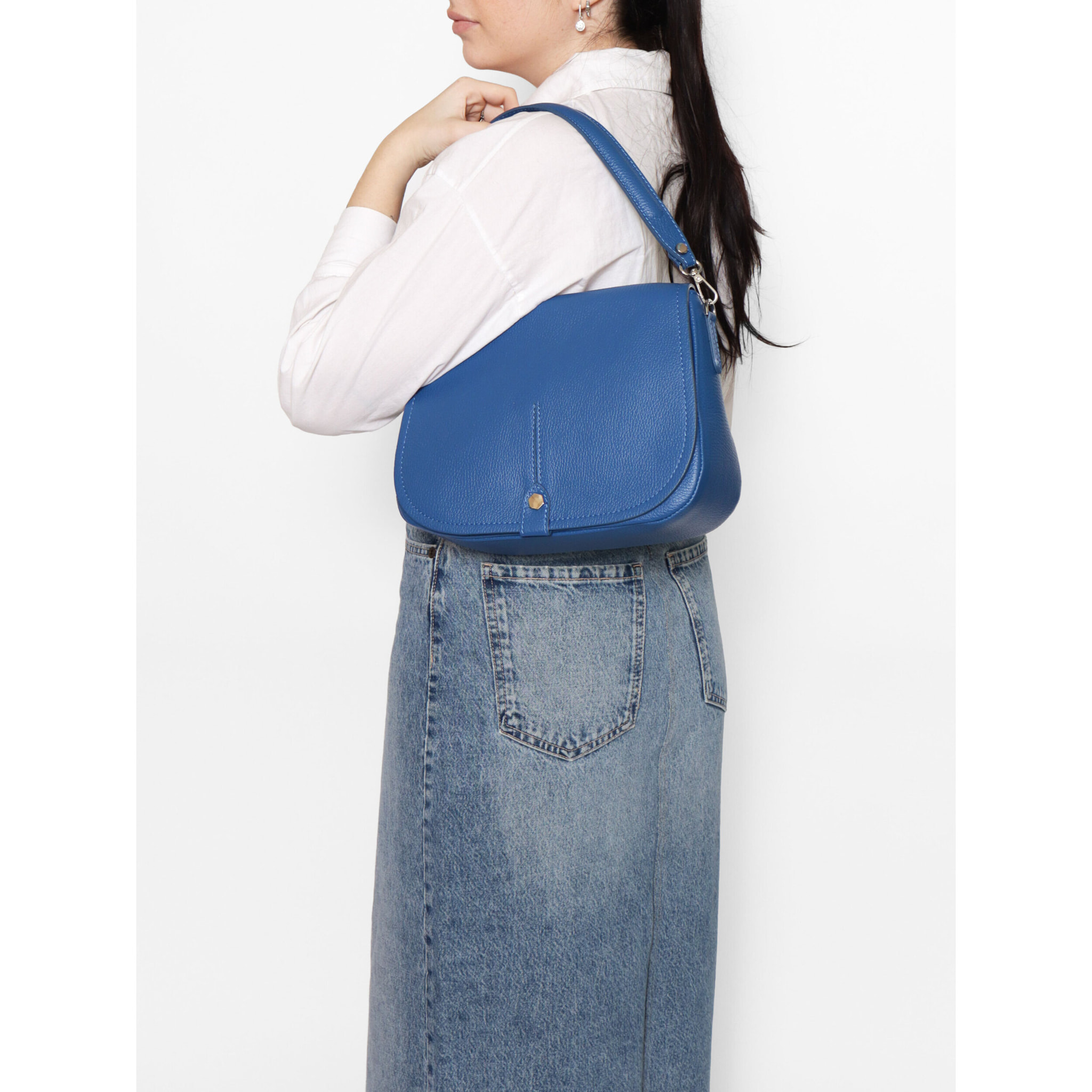 Borsa a spalla Sabina da donna In Vera pelle Made in Italy 29x20x11 cm