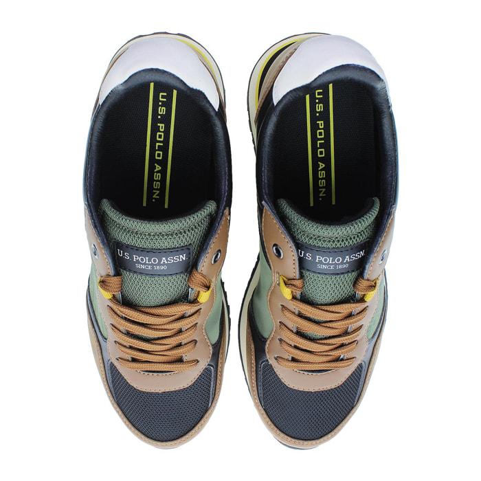 Sneakers U.S. Polo Assn. nero-marrone