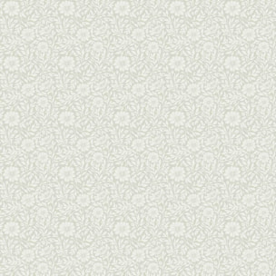 Papier peint floral tissé vert céladon ivoire