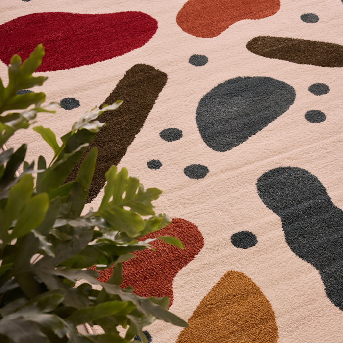 EUPHORIA - Tapis de salon multicolore à motif confettis