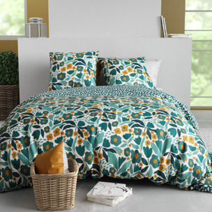Parure housse de couette 3pcs 100% coton 57 fils mia