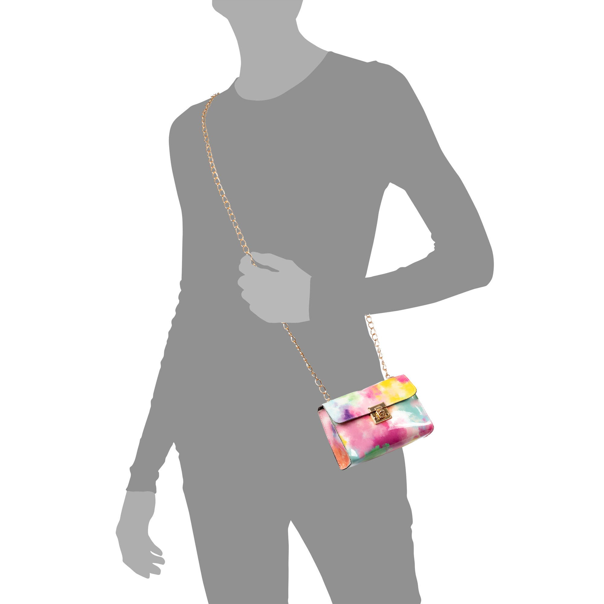 Foglio bolso bandolera mujer. Estampado multicolor.