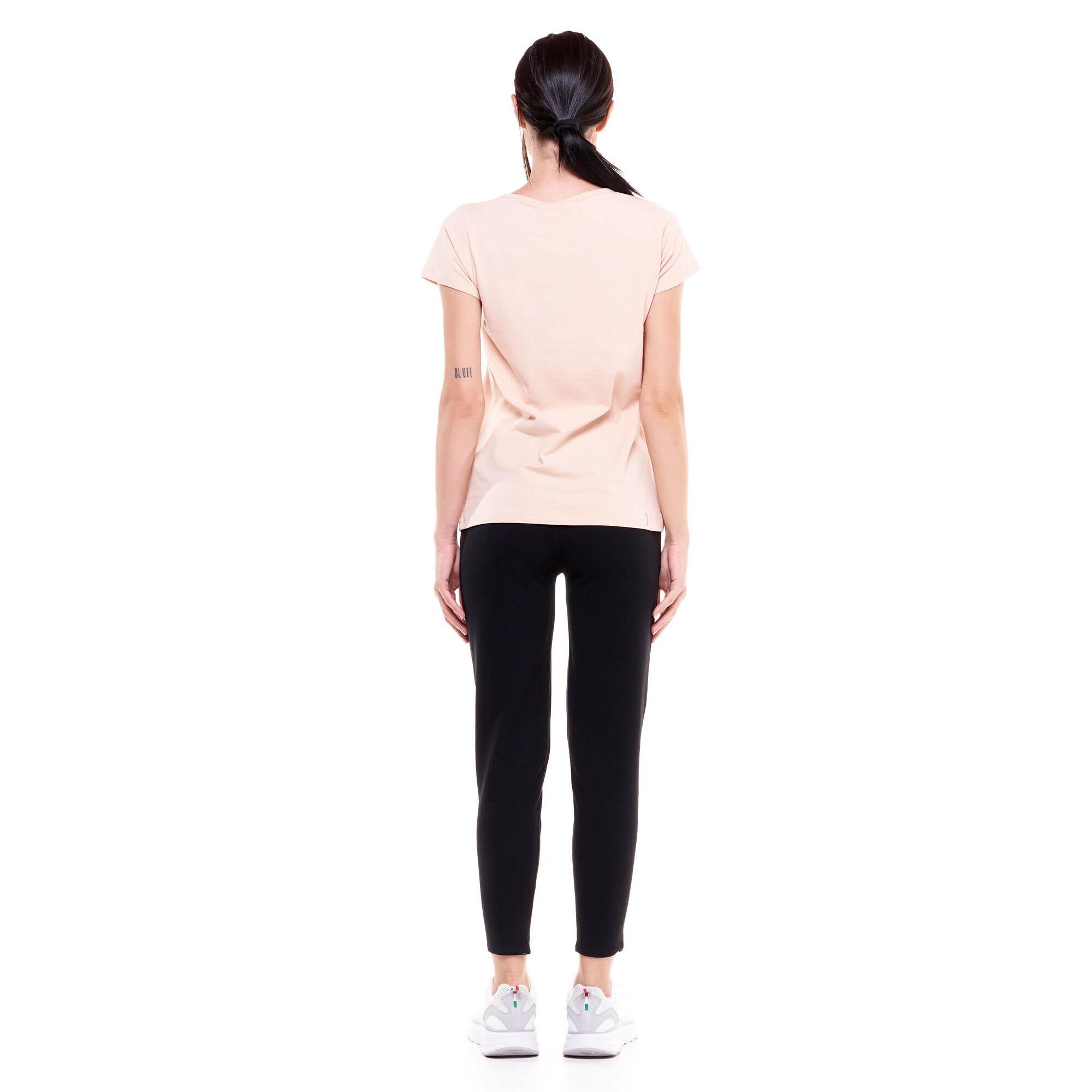 Camiseta básica mujer manga corta cuello redondo