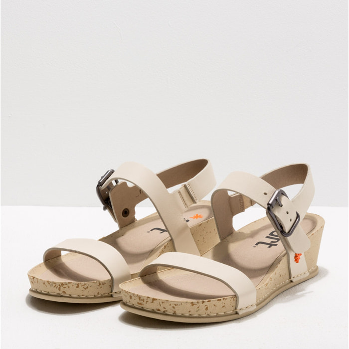 Sandalias 1940 GRASS WAXED CREAM/ I IMAGINE color Cream