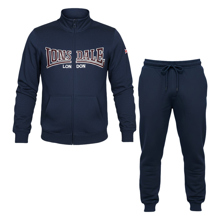 Tuta Uomo LONSDALE Cotone Felpato Zip