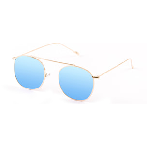 Gafas de sol PALO ALTO ATLANTA - Metal dorado / Revo azul cielo