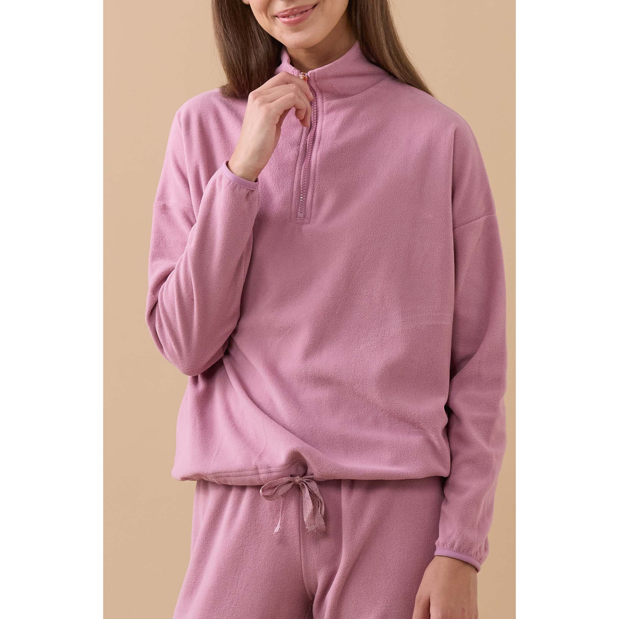 Pigiama donna camy in pile con zip Noidinotte