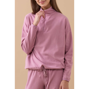 Pigiama donna camy in pile con zip Noidinotte
