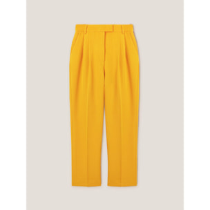 Motivi - Pantalones con pinzas - Amarillo