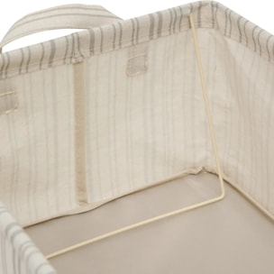 Panier de rangement Silnea rectangulaire 19,5x30,5cm beige