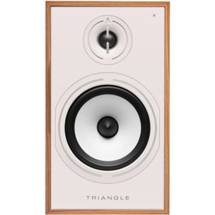 Enceinte bibliothèque active TRIANGLE BR03 Connect Chene