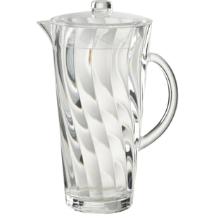 J-Line Pichet Vague - plastique - transparent