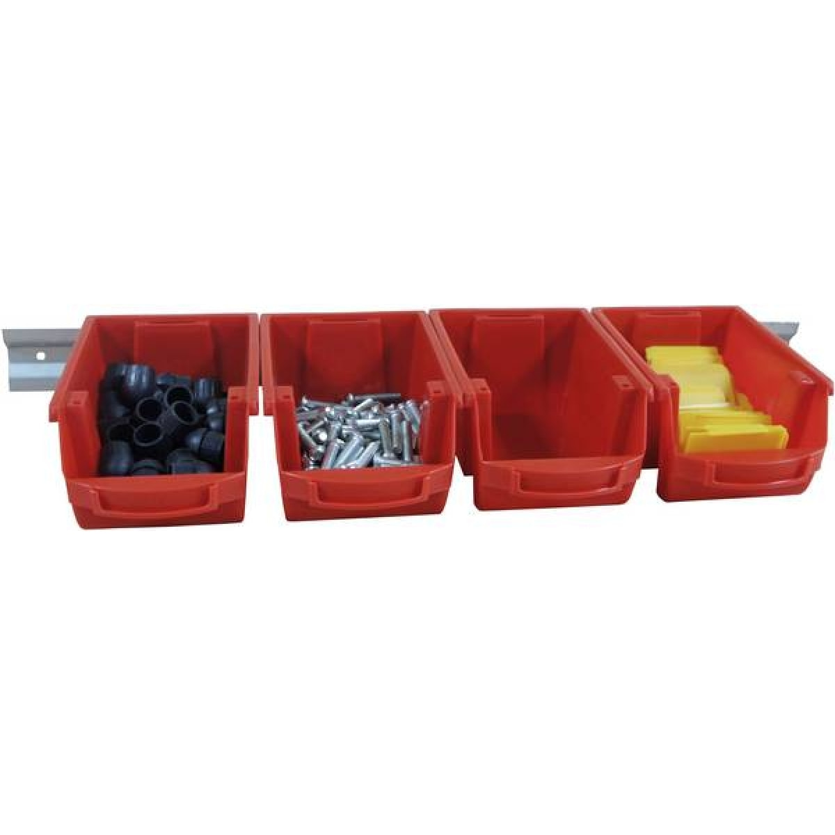 Bac à bec PP emboit. à vide 1L VISO 101X157X70 mm - Rouge - SPACY2R