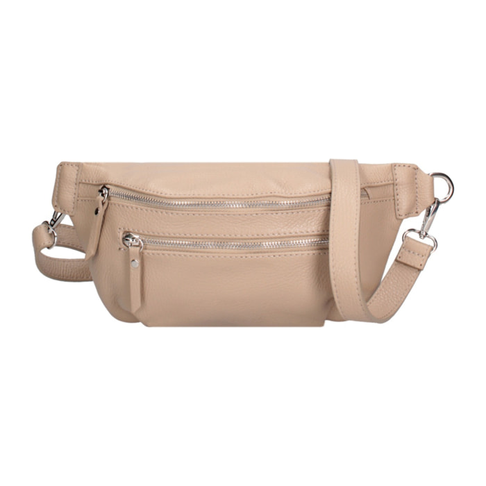 Marsupio da donna in vera pelle - Modello False - 100% pelle - 34.0 x 14.0 x 8.0 cm