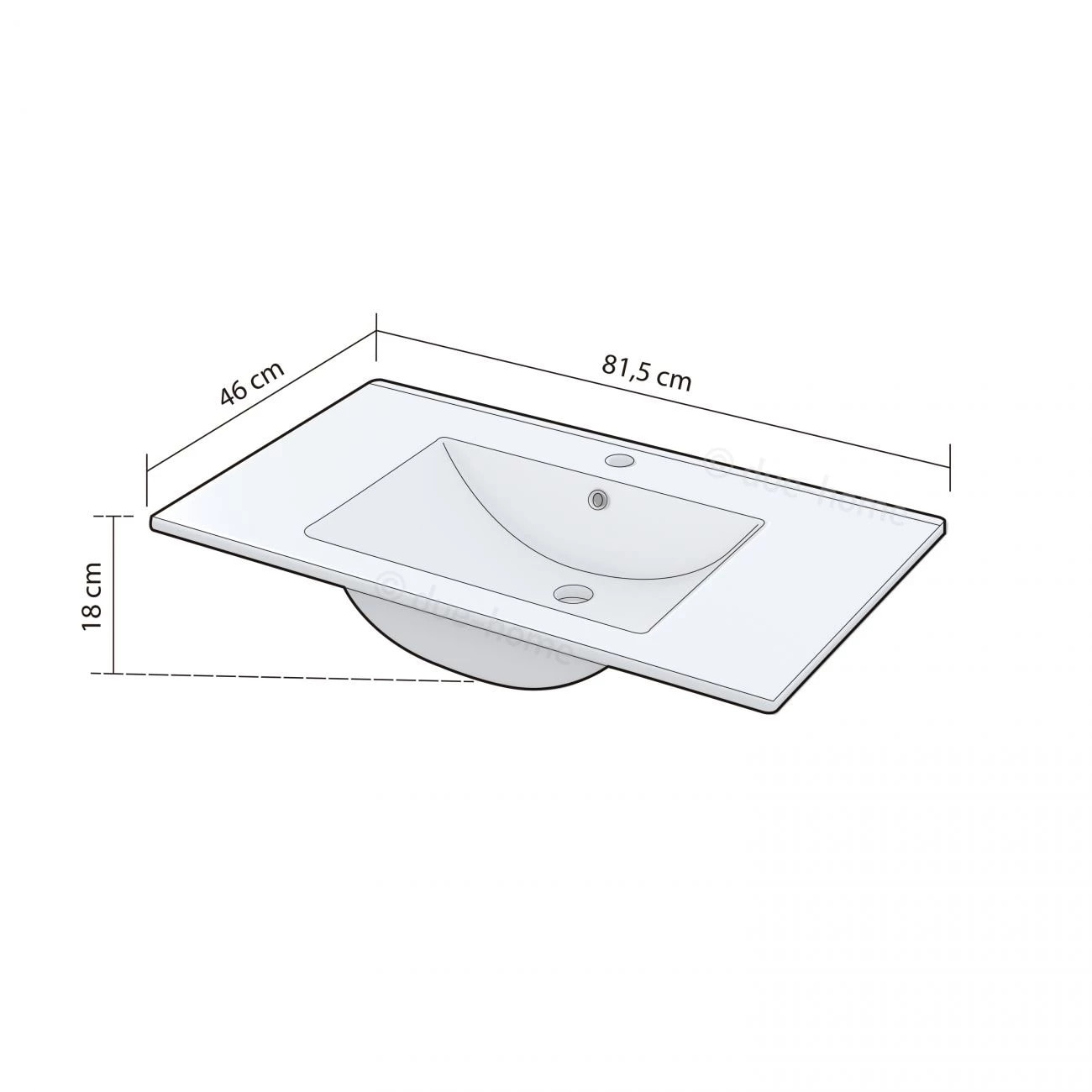 Lavabo Cerámico Volga Blanco