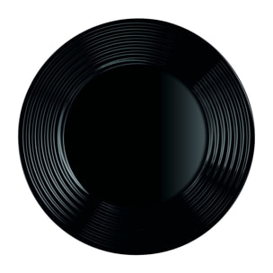 Piatto piano Harena Noir - Luminarc - vetro temperato extra resistente